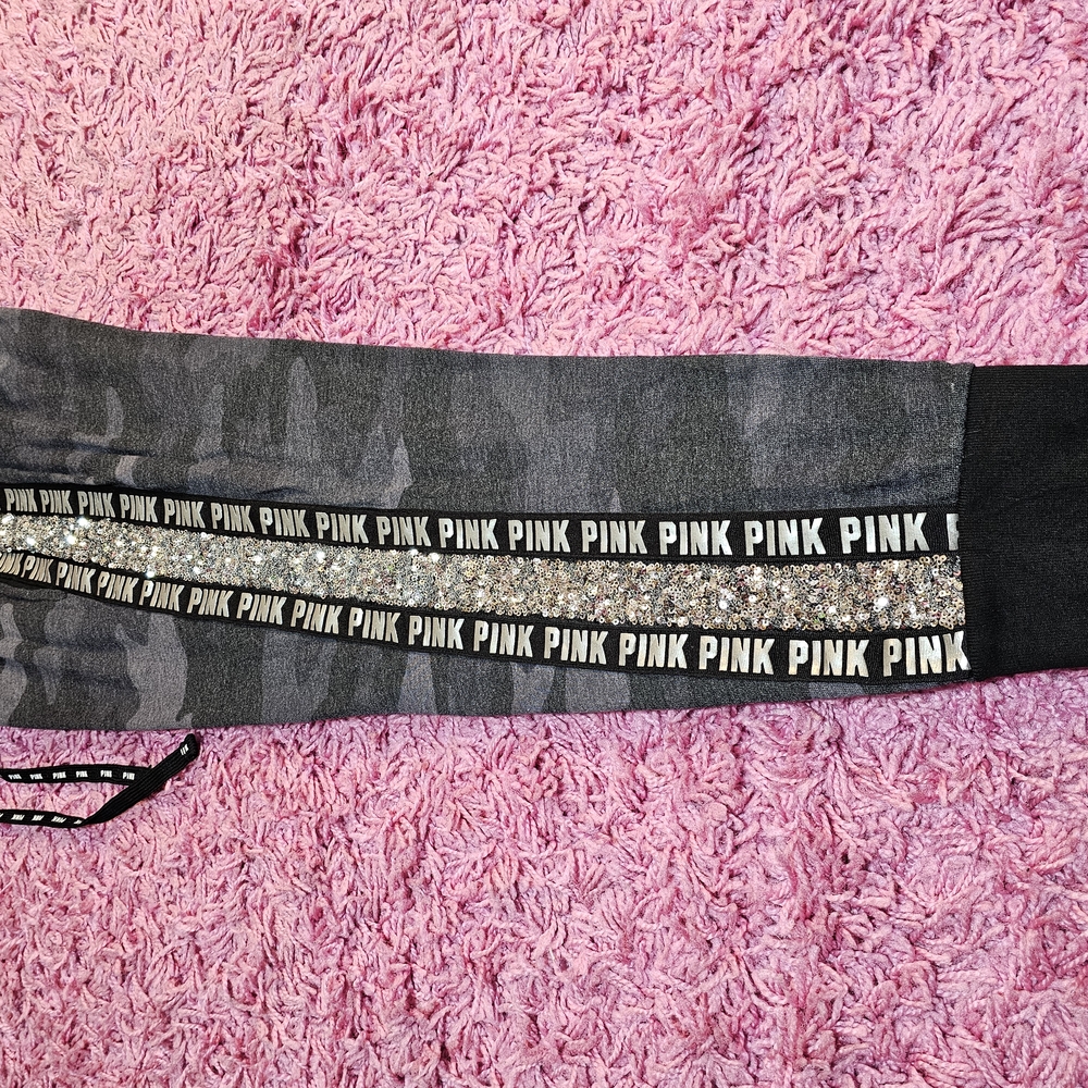 PINK Victoria's Secret Gray Camo Joggers Medium - Picture 5 of 8